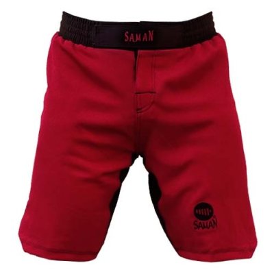 MMA shorts, Saman, Adamant, red