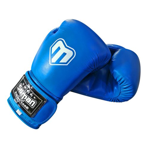 Boxing gloves, Saman, Competition, leather, blue