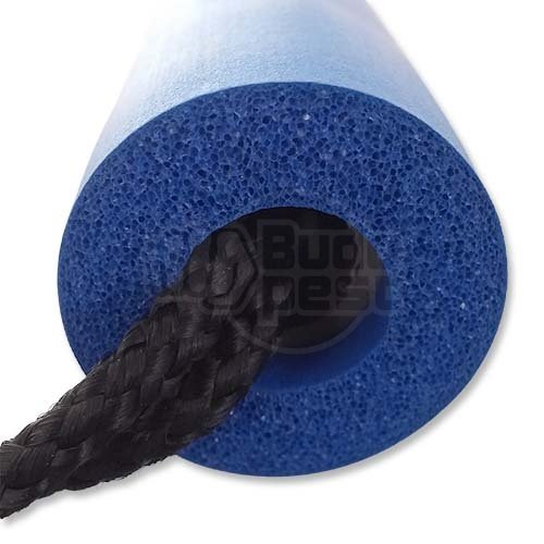 Nunchaku, foam, with string, dragon printing, blue