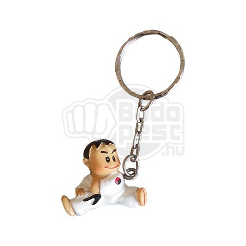 Key ring, Karate, Kicking boy, 3D