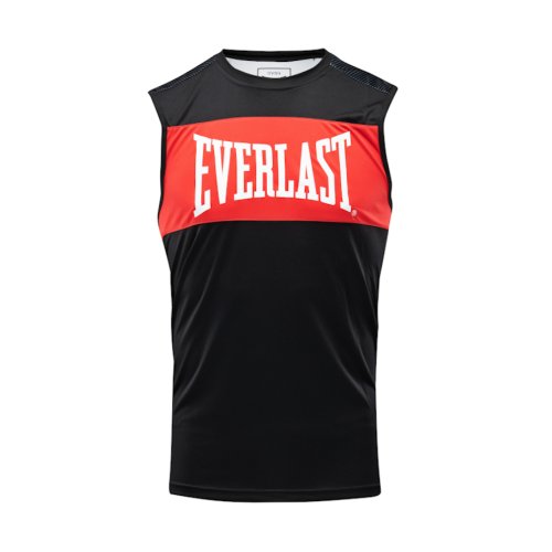Boxing vest, Everlast, Jab, male, black-red, Fekete-piros szín, L méret