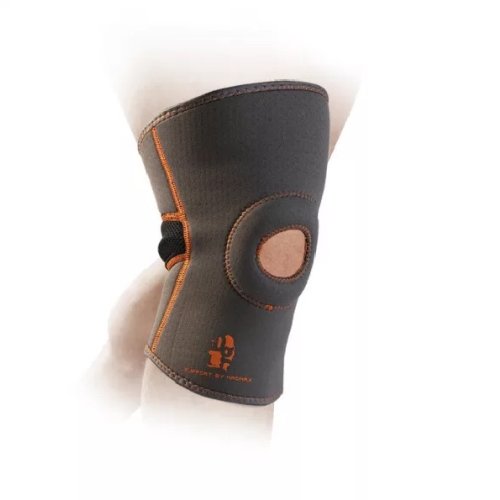 Knee Support, Madmax, with patella stabilizer, grey