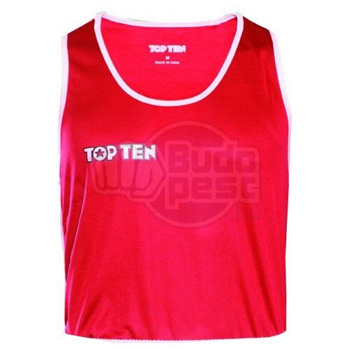 Boxing shirt, TOP TEN, IBA, red/white