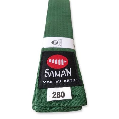 Belt, Saman, cotton, green