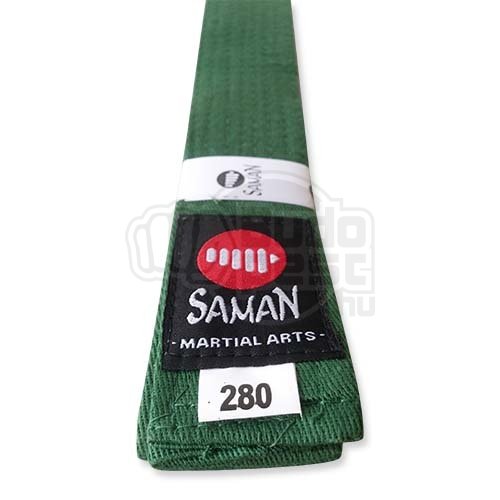 Belt, Saman, cotton, green
