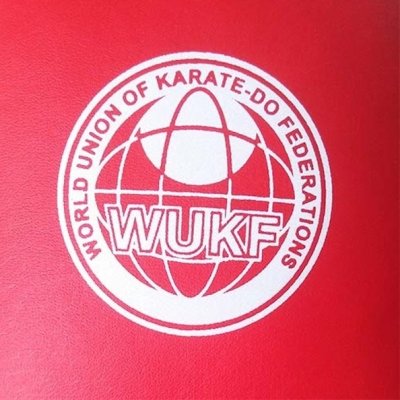 Karate mitt, Saman, WUKF, Shobu Sanbon, artificial leather, red