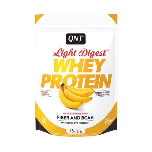 QNT, Light Digest, Gluten-free Protein, 500 g,  Banana Flavour
