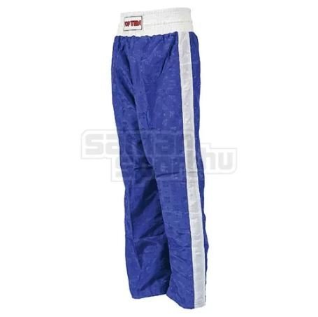Kick-box nadrág, Top Ten, Classic, kék-fehér szín, M méret