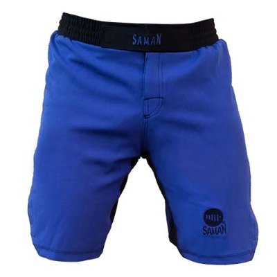 MMA shorts, Saman, Adamant, blue