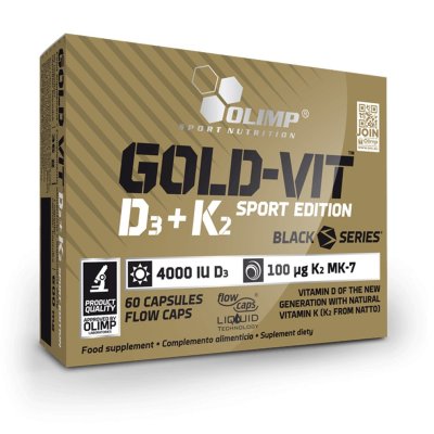 OLIMP Gold Vit D3 + K2 SPORT EDITION, 60 capsules