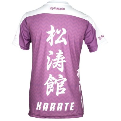Női póló, Hayashi, WKF Karate, lila
