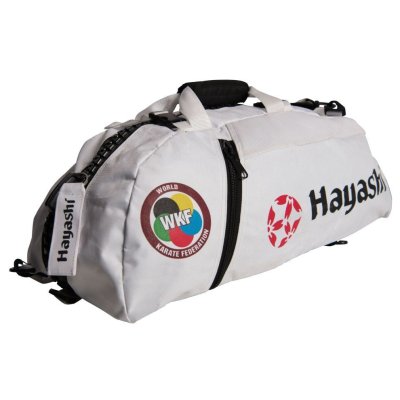 Backpack-Sportsbag-Dufflebag combination “WKF”, white, small