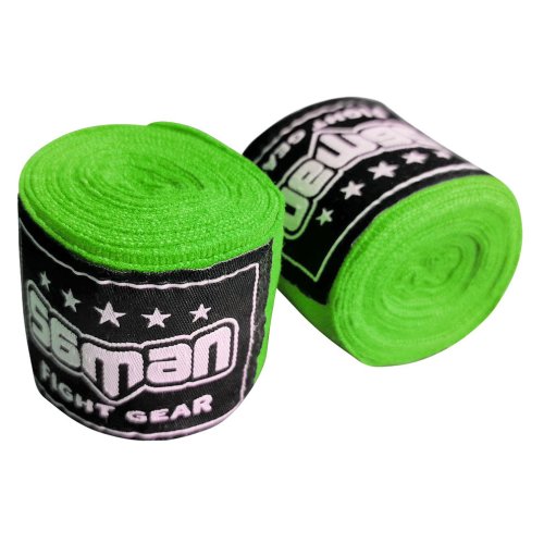Bandage, Saman, 350 cm, flexible, black, Neon zöld szín