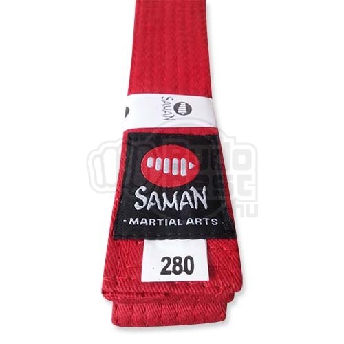 Belt, Saman, cotton, red