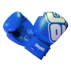 Boxnig gloves, Saman, Eco 2.0, leather, blue, 10oz