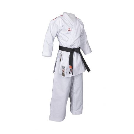 Karate ruha, Hayashi, Bunkai 2.0, WKF, kevertszálas, 12 oz, Piros szín, 160 cm méret