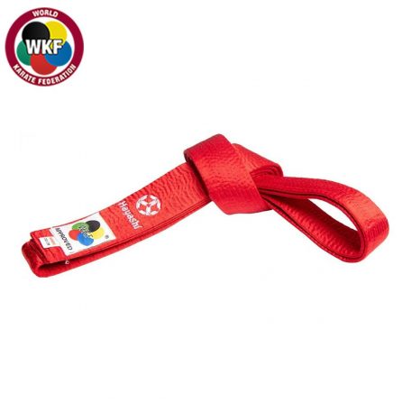 Karate belt, Hayashi, WKF, red, 260 méret