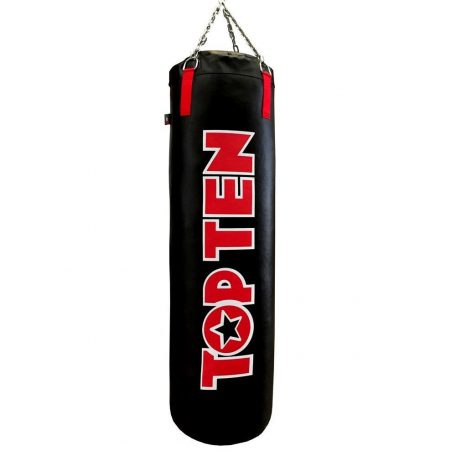 Punching bag, Heavy Bag “TOP TEN” (filled), Fekete-piros szín, 180 cm méret