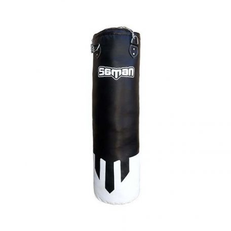 Punching bag, Saman, PU, black, filled, Classic, 120x35 cm méret