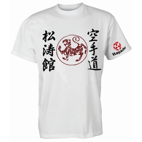 T-shirt, Hayashi, Shotokan Tiger, white, XL méret