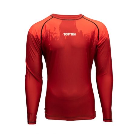 Rashguard, Top Ten, Power Ink, Piros szín, S méret