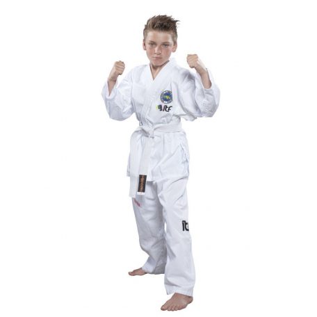 Taekwond-Do Dobok “De-Luxe” (ITF approved) - white, 110 cm méret