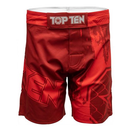 MMA-Shorts, Top Ten, Power Ink, Piros szín, S méret