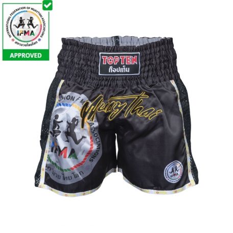 Thai-boxing shorts, Top Ten, Thai Basic, white, XS méret