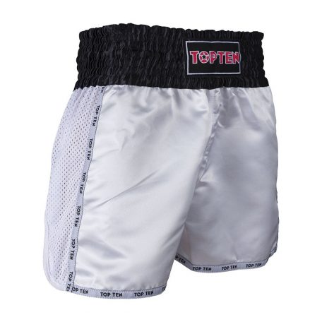 Thai-boxing shorts, Top Ten, Thai Basic, white, XS méret