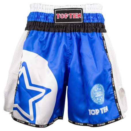 Kick-box shorts, Top Ten, WAKO Star, Kék szín, XS méret