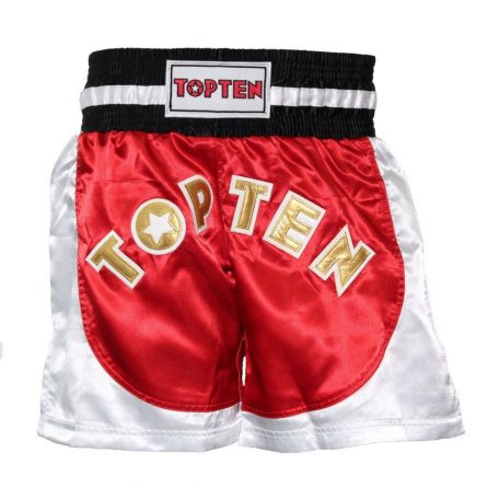 Kickboxing shorts “Kick Light”, Piros-fehér szín, S méret