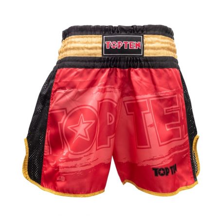 Kick-box shorts, Top Ten, WAKO Star, Piros-arany szín, XL méret