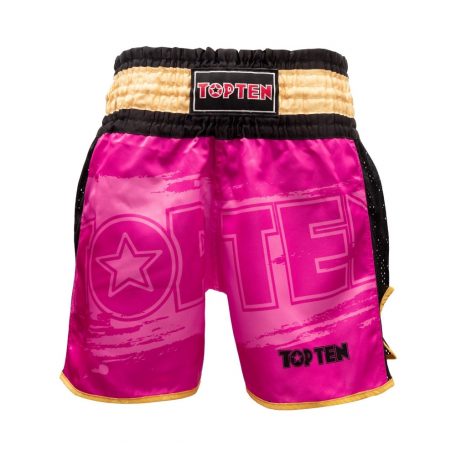 Kick-box shorts, Top Ten, WAKO Star, Pink-arany szín, XS méret