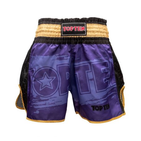 Kick-box shorts, Top Ten, WAKO Star, Lila-arany szín, XS méret