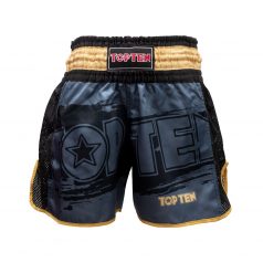   Kick-box shorts, Top Ten, WAKO Star, Fekete-arany szín, XS méret