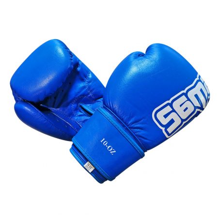 Boxing gloves, Saman, Mex Glove, leather, blue, 10 oz