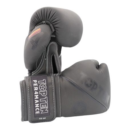 Boxing gloves, Top Ten, 4Select, leather, Szürke szín, 10 oz méret