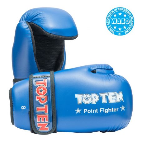 PointFighter kesztyű, Top Ten, WAKO Kick-box, Kék, S