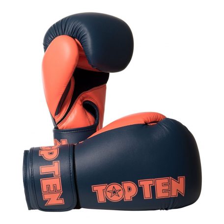 Boxing gloves, Top Ten, XLP, Szürke-narancs szín, 10 oz méret