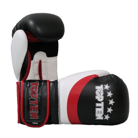 Boxing gloves, Top Ten,, Fekete-piros szín, 10 oz méret