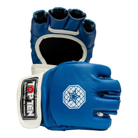 MMA Gloves, Top Tem, Striking C-Type, Kék-fehér szín, S méret