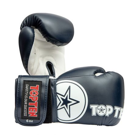 Boxing gloves, Top Ten, Kids, Kék-fehér szín, 6 oz Gyerek méret