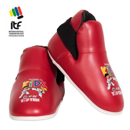 ITF Kicks “ITF Kids” foot protector, foot gear - red, Piros szín