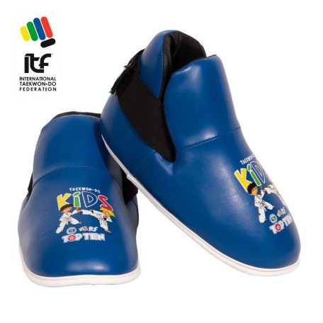 ITF Kicks “ITF Kids” foot protector, foot gear - red, Kék szín