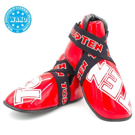 Kicks “SuperLight” for competition foot protector, foot gear, Piros szín, XS méret