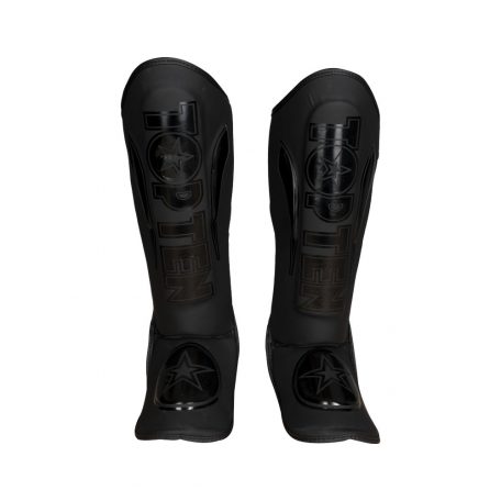 Shin and Instep Guards, Triangle, Top Ten, neoprene, fekete-fekete szín, S méret