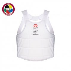 Karate chest guard, Hayashi, WKF, white, XS méret