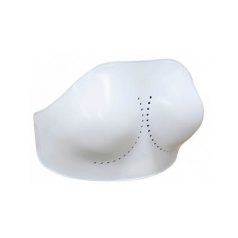 Breast guard, EconoGuard, plastic, white, XXS méret