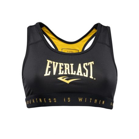 Sport top, Everlast, EVL Brand, fekete-sárga, XS méret