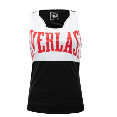 Box trikó, Everlast, Laly Tank, női, Fekete-fehér szín, L méret